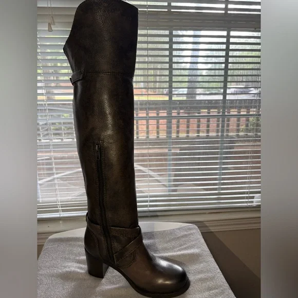 Frye Women’s Kelly Leather Over the Knee Boots Size 8.5 - Picture 2 of 13